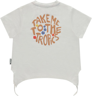 meisjes t-shirt Ecru - 122