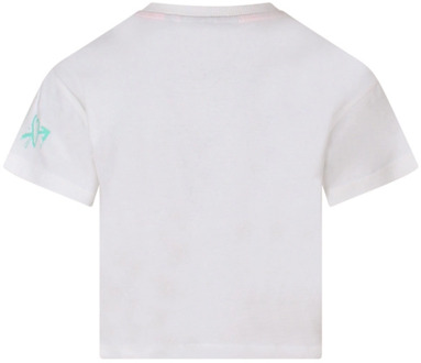 meisjes t-shirt Ecru - 128-134