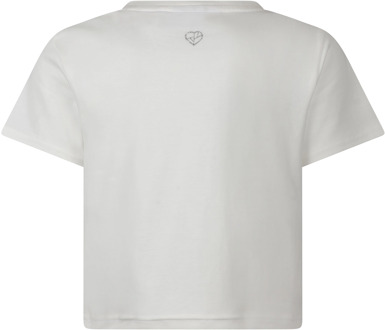 meisjes t-shirt Ecru - 128-134