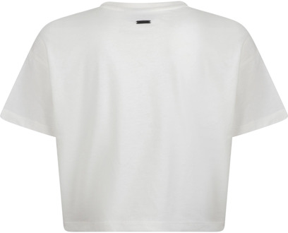 meisjes t-shirt Ecru - 152-158