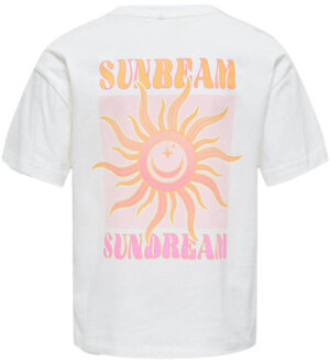 meisjes t-shirt Ecru - 158-164