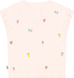 meisjes t-shirt Ecru - 86