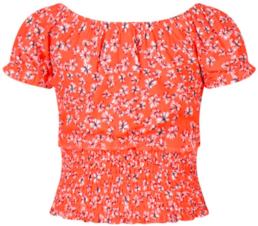 meisjes t-shirt Fel oranje - 104-110