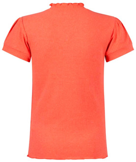 meisjes t-shirt Fel oranje - 152-158
