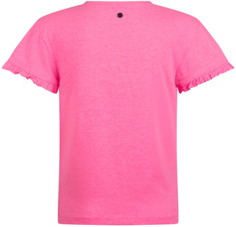 meisjes t-shirt Fel rose - 104-110