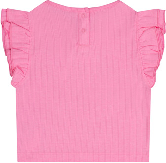 meisjes t-shirt Fel rose - 80
