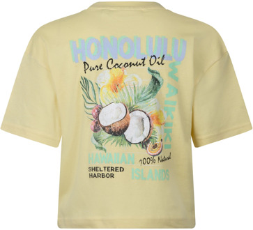 meisjes t-shirt Geel - 128-134