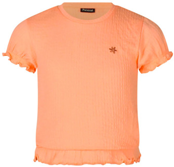 meisjes t-shirt Koraal - 104-110