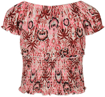 meisjes t-shirt Koraal - 116-122