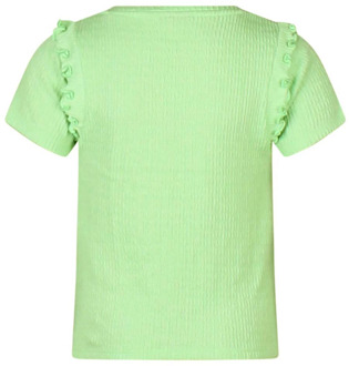 meisjes t-shirt Licht groen - 104-110