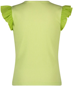 meisjes t-shirt Licht groen - 122-128