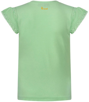 meisjes t-shirt Licht groen - 152-158