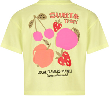 meisjes t-shirt Lime - 164-170