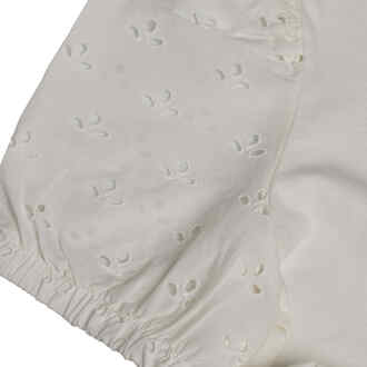 Meisjes-T-shirt met geborduurde pofmouwen 601395 Wit