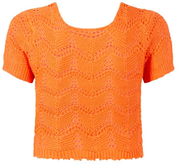 meisjes t-shirt Oranje - 128-134