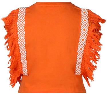 meisjes t-shirt Oranje - 128-134