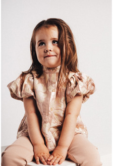 meisjes t-shirt Oud rose - 110-116