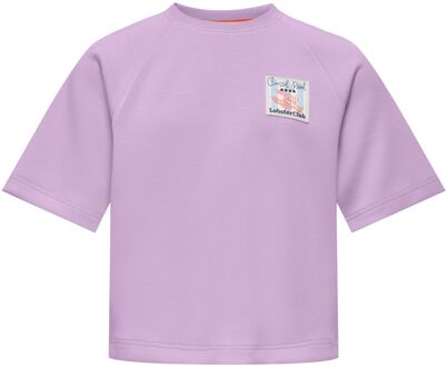 meisjes t-shirt Paars - 158-164