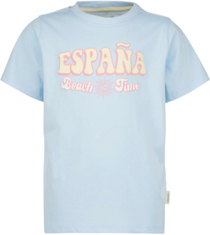 meisjes t-shirt Pastel blue - 116