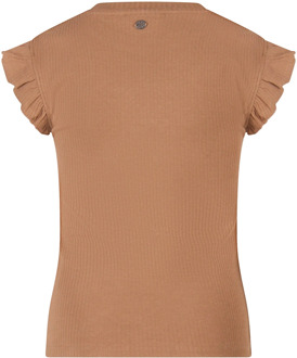 meisjes t-shirt Taupe - 104-110