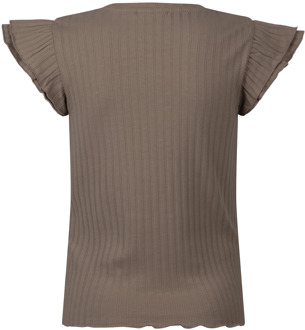 meisjes t-shirt Taupe - 116-122