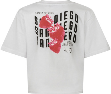 meisjes t-shirt Wit - 140-146