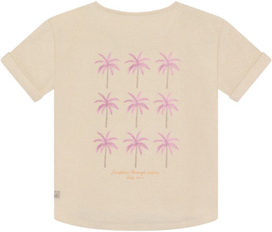 meisjes t-shirt Zand - 104