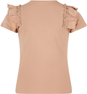 meisjes t-shirt Zand - 140-146