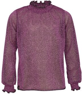 Meisjes top - Fieke - Diep paars - Maat 170/176
