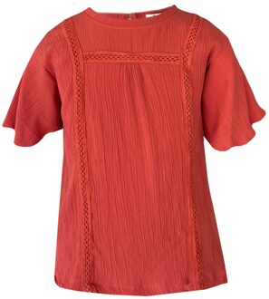 Meisjes top Mika - Oranje - Maat 158/164