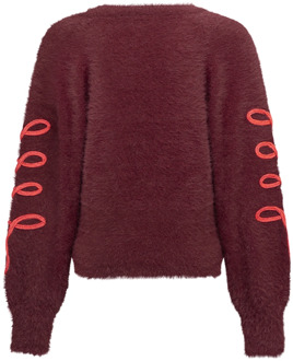 meisjes trui Donker rood - 104-110