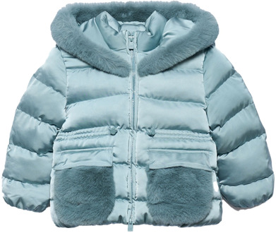 meisjes winterjas Blauw - 140