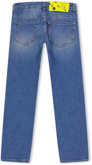 Meisjesbroek Off White Juniors Logo Band Denim in Lichtblauw