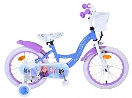 Meisjesfiets Frozen II 16 Inch 29 cm Meisjes Terugtraprem Blauw/Paars