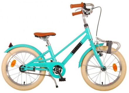 Meisjesfiets Melody 16 Inch 26 cm Meisjes Terugtraprem Turquoise