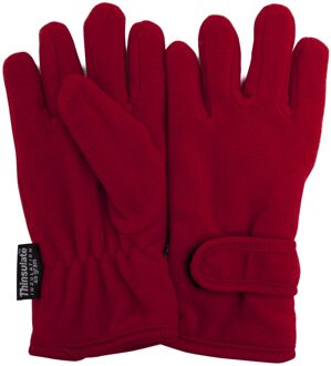 Meisjeskinderen/Kinderen Vliesdunne Thermische Handschoenen (3M 40g) (Rood) - maat