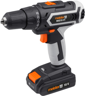 Meister Boormachine 18V Li-Ion Mas18V 5Y W - WU5451310