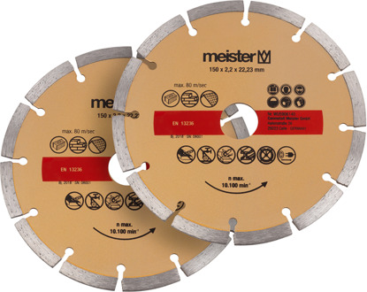 Meister Diamantslijpschijf 150X22.2 2Dlg W - WU5906140