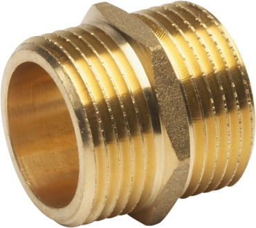 Meister Messing Dubbele Nippel 3/4 W - WU9922270