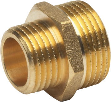 Meister Messing Dubbele Nippel 3/4X1/2 W - WU9922370