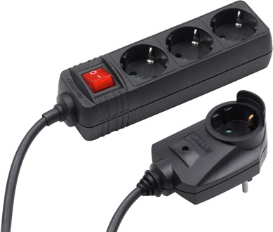 Meister Stekkerdoos 3+1 200Cm Zw - WU7430640