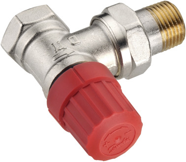 Meister Thermostatische radiatorafsluiter 1/2 haaks Kvs 0,9 m3 h RA N15