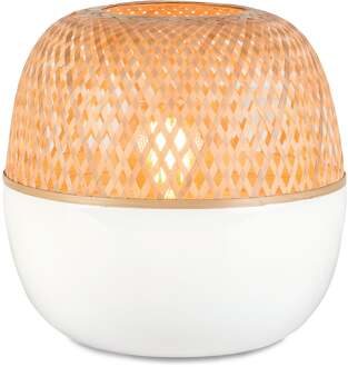 Mekong Tafellamp L Beige, Wit