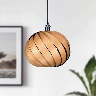 Mela hanglamp, kersen, Ø 35 cm licht hout