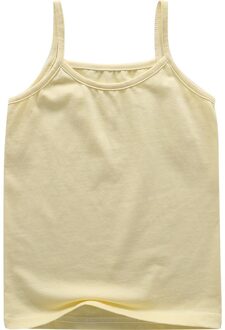 Melario Top Voor Kinderen Meisjes Kids Meisje Camisoles Zomer Meisjes Effen Ondergoed Kinderen Kleding Vesten Baby Soft Kids Kleding AH337 geel