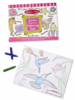 Melissa & Doug 50 kleurplaten boek voor meisjes Multi