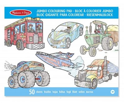 Melissa & Doug Auto kleurboek voor jongens 50 blz