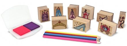 Melissa & Doug Houten Speelgoed Stempelset Prinsessen - Stempels