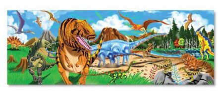 Melissa & Doug Mega puzzel dinosaurus - 48 stukjes - 127 x 46 cm - kinderpuzzel - dino Multi