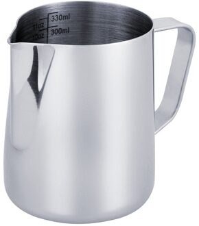 Melk Jug 350Ml/12 Fl.Oz, 304 Rvs Melk Werper, Melk Opschuimen Jug Voor Maken Koffie Cappuccino